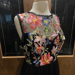 Beautiful Embroidery Floral Dress
